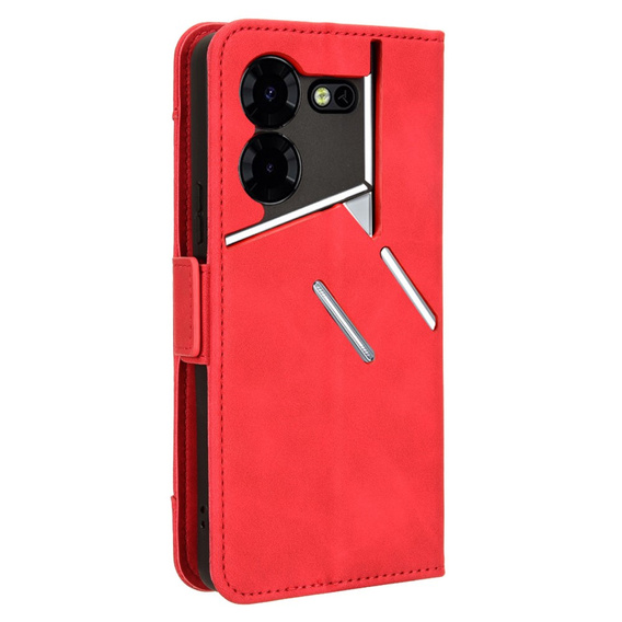 Pattintható tok a Tecno Pova 5 Pro 4G, Card Slot, piros
