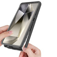 Tok Samsung Galaxy S25 Ultra készülékhez, Shockproof, fóliával, fekete