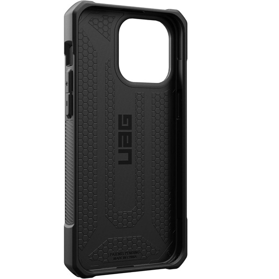 Tok Urban Armor Gear iPhone 15 Pro Max, Monarch, Kevlar fekete