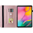 Telefontok a Lenovo Tab M9, Wallet Pen Slot, butterflies, barna