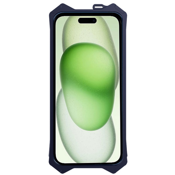 Páncélozott tok iPhone 15 Plus, Aluminum Alloy, fekete