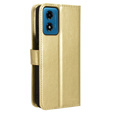 Pattintható tok a Motorola Moto E14, Crazy Horse Wallet, arany