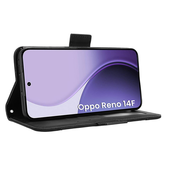 Pattintható tok a Oppo Reno 13, Card Slot, fekete