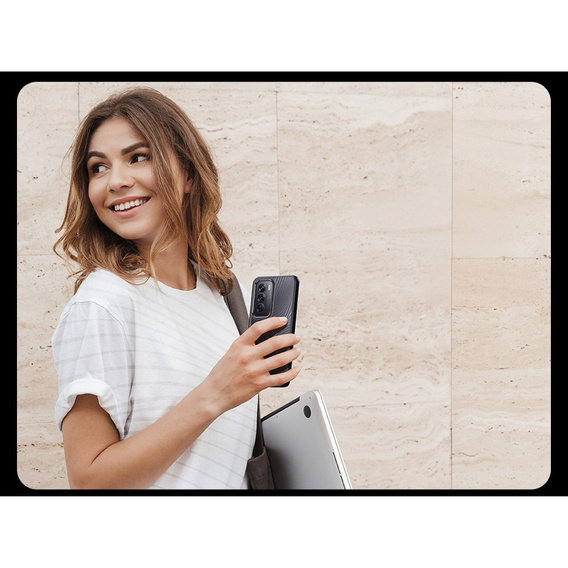 DuxDucis tok Oppo Reno 12, Aimo case, átlátszó / fekete