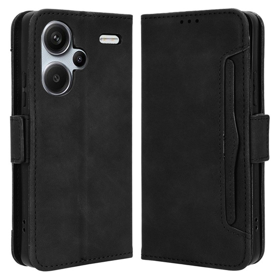 Pattintható tok a Xiaomi Redmi Note 13 Pro+, Card Slot, fekete