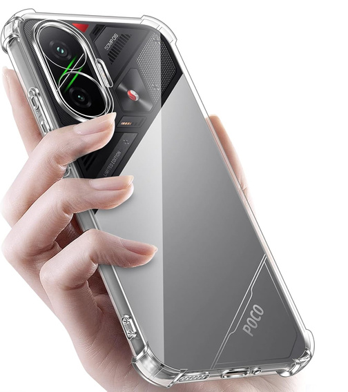 Telefontok a Xiaomi Poco F7, Dropproof, átlátszó