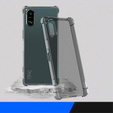 IMAK Telefontok a Sony Xperia 5 V, Dropproof, átlátszó / fekete