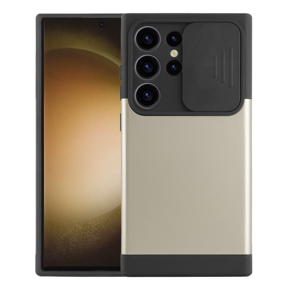 Telefontok a Samsung Galaxy S24 Ultra, ERBORD MagProtect Slide Camera, arany