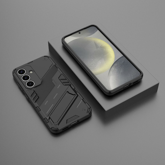 Tok Samsung Galaxy A56 5G, Military kickstand, fekete