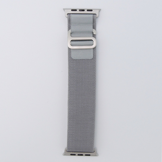 Nylon szíj Apple Watch 1/2/3/4/4/5/6/7/8/SE/ULTRA 42/44/45/45/49mm, szürke