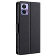 Pattintható tok a Motorola Edge 30 Neo 5G, Wallet Thin Magnet, fekete
