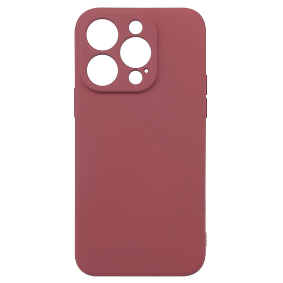 Telefontok a iPhone 15 Pro Max, Silicone Lite, piros
