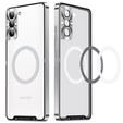 Kameravédő tok Samsung Galaxy S21 FE 5G, CamShield MagSafe, átlátszó / ezüst