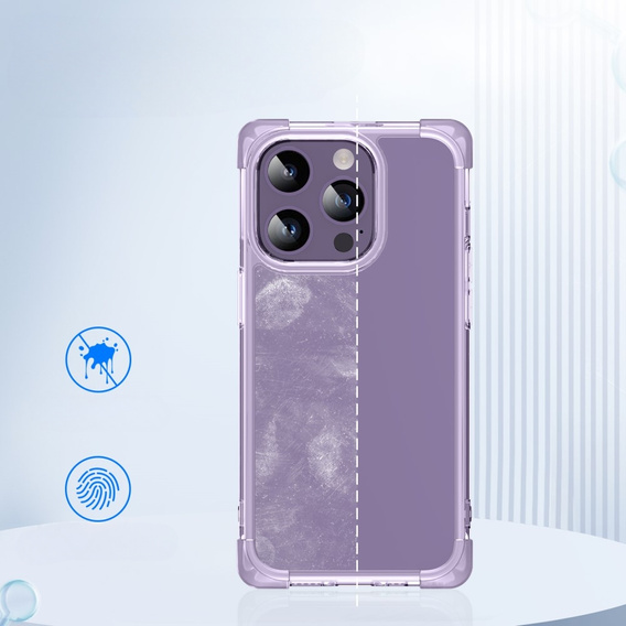 Tok iPhone 14 Pro, ERBORD CornerShield, lila