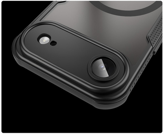 Páncélozott tok iPhone Air készülékhez, MagSafe-hoz, matt fekete