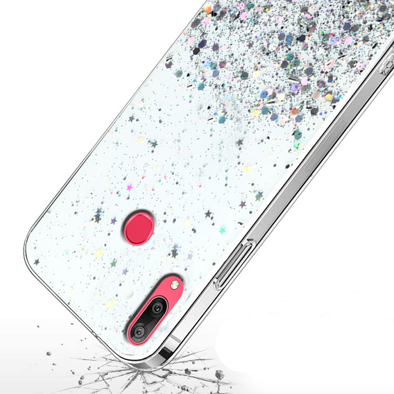 Telefontok a Huawei Y7 2019, Glittery, átlátszó