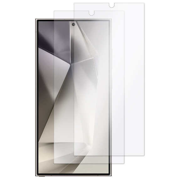 2x edzett üveg a Samsung Galaxy S24 Ultra, ERBORD 9H Hard Glass a képernyőn