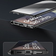 Magnetic Dual Glass MagSafe tok Samsung Galaxy S25 Ultra, fekete