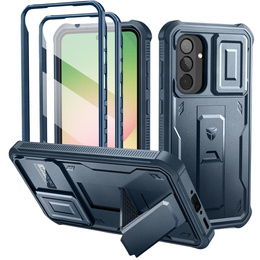 Páncélozott tok a Samsung Galaxy A55, Dexnor Full Body (Two Frames), sötétkék
