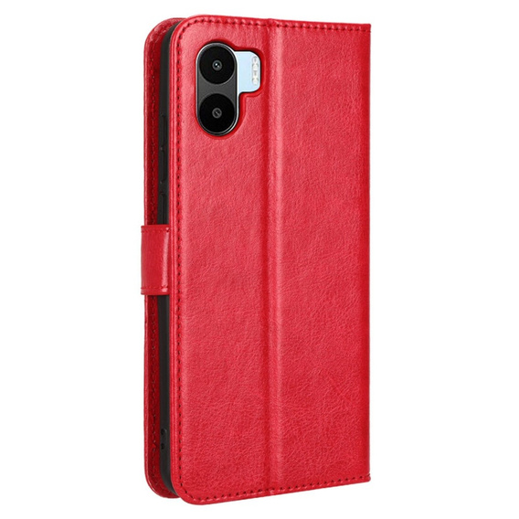 Pattintható tok a Xiaomi Redmi A1 4G / A2 4G, Crazy Horse Wallet, piros