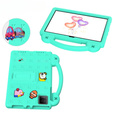 Gyermek tok T Tablet 5G, Cute Patterns, állvánnyal, zöld