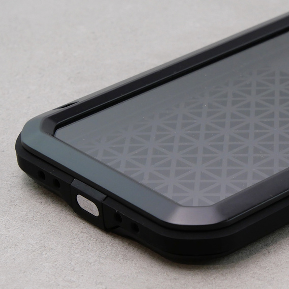 Love Mei Telefontok a iPhone 12, armored with glass, fekete