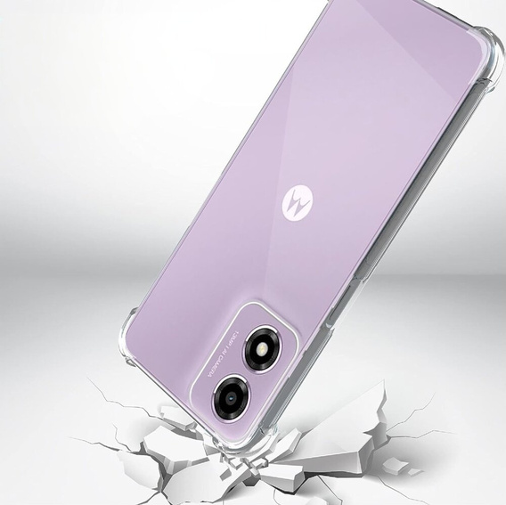 Telefontok a Motorola Moto E14, Dropproof, átlátszó