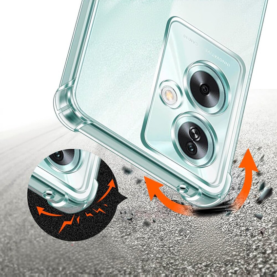 Tok Oppo A79 5G, Anti-Shock, átlátszó + üveg 9H