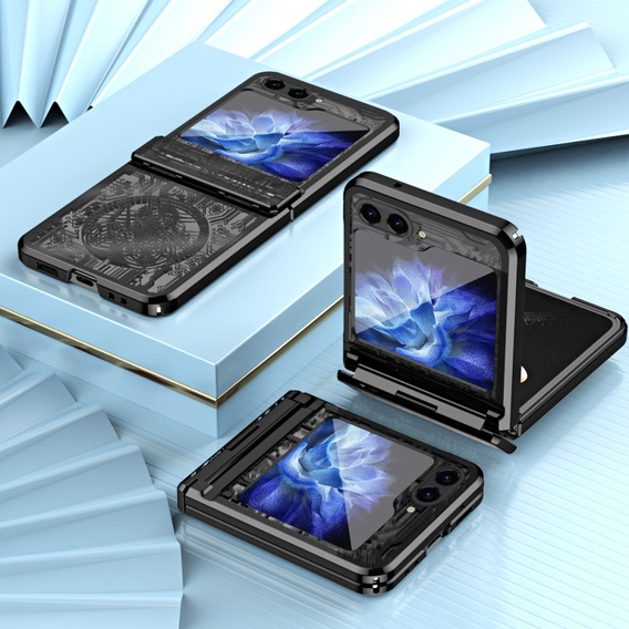Tok Samsung Galaxy Z Flip7 FE / Z Flip6, Mechanical Legend, fekete