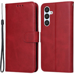 Pattintható tok a Samsung Galaxy A54 5G, Leather Wallet, piros