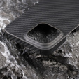 Tok iPhone 13, Aramid Fiber Cover, fekete