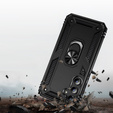 Páncélozott telefontok a Samsung Galaxy A55 5G, Nox Case Ring, fekete