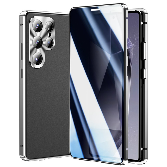 Tojás Samsung Galaxy S25 Ultra, Privacy Dual Glass, ezüst