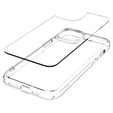 A Spigen tok iPhone 15, Ultra Hybrid, átlátszó + 9H edzett üveg