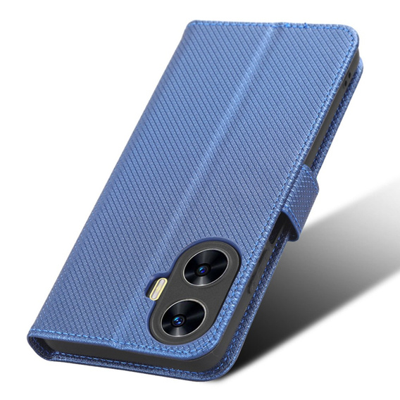 Pattintható tok a Realme C55, Wallet, Smart Magnet, kék