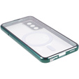 Magnetic Dual Glass MagSafe tok Samsung Galaxy S21+ Plus, zöld