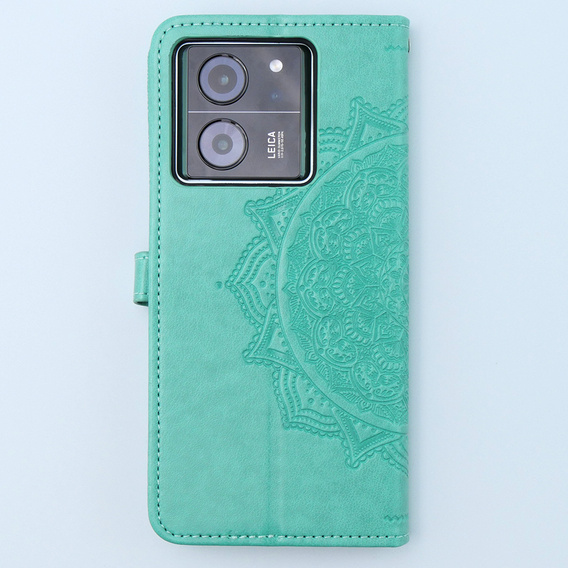 Pattintható tok a Xiaomi 13T / 13T Pro, Mandala, zöld