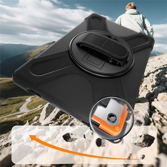 Páncélozott tok állvánnyal és vállpánttal Samsung Galaxy Tab A11+ készülékhez