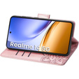 Pattintható tok a Realme 14 5G / Realme 14T 5G, Butterfly, rózsaszín rose gold