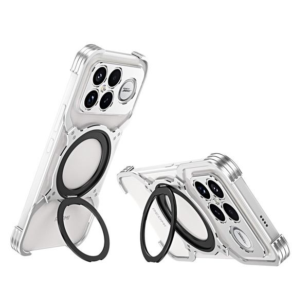 Fém tok mágnessel és állvánnyal a Xiaomi Poco F8 Ultra készülékhez