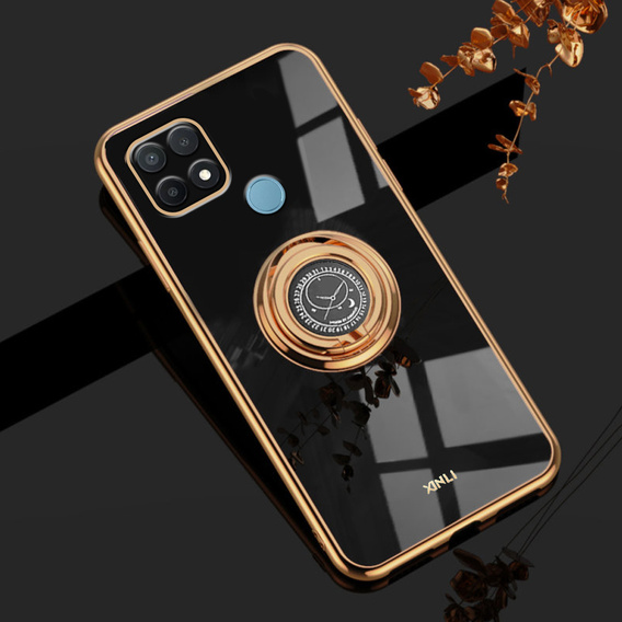 Telefontok a Oppo A15 / A15s, Electro Ring, fekete