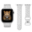 Szilikon szíj az Apple Watch 1/2/3/4/4/5/6/7/8/9/10/SE 38/40/41/42mm-es órájához.