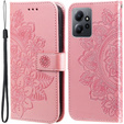 Pattintható tok a Xiaomi Redmi Note 12 4G, Mandala Flower, rózsaszín