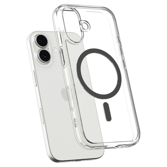 Spigen Ultra Hybrid MagSafe tok iPhone 17 készülékhez, átlátszó/grafit