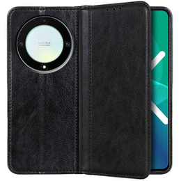 Telefontok a Honor Magic 5 Lite 5G, Wallet Litchi Leather, fekete