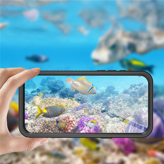 Tok iPhone Air készülékhez, IP68 vízálló Redpepper, fekete