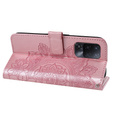 Pattintható tok a Oppo Reno5 Z / A94 / A95 5G, Mandala, rózsaszín rose gold