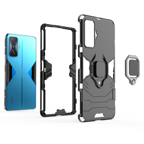 Telefontok a Xiaomi POCO F4 GT, Kickstand Ring, fekete