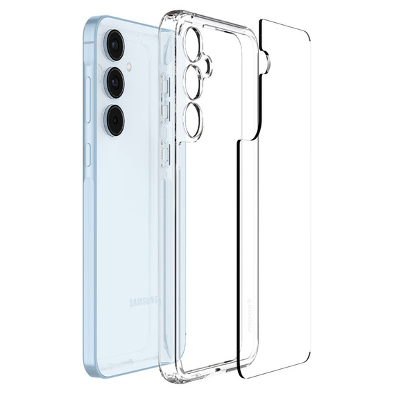 A Spigen tok Samsung Galaxy A55 5G, Ultra Hybrid, átlátszó + 9H edzett üveg