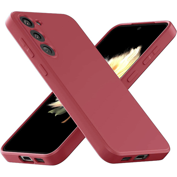Telefontok a Samsung Galaxy S23 5G, Silicone Lite, piros